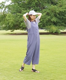 レディースのつなぎ/オールインワン（パープル/紫色系）ファッション