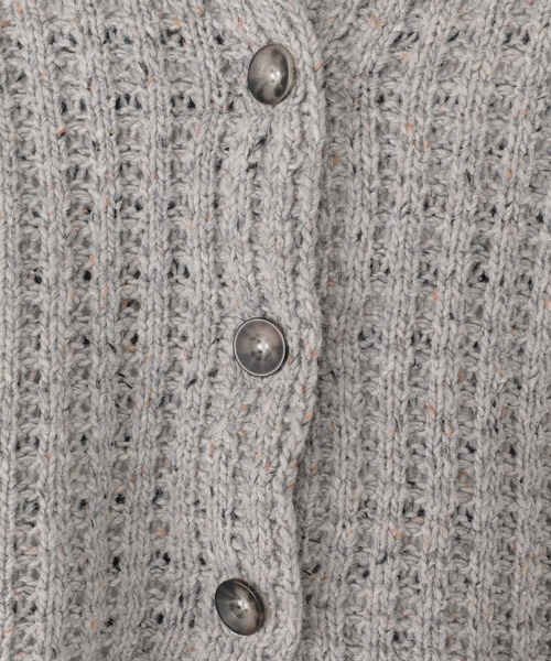 studio CLIP（スタディオクリップ）の「3ゲージネップ襟付きカーディガン（カーディガン/ボレロ・レディース・グレー/チャコール/ブラウン・FREE）」の15枚目の写真