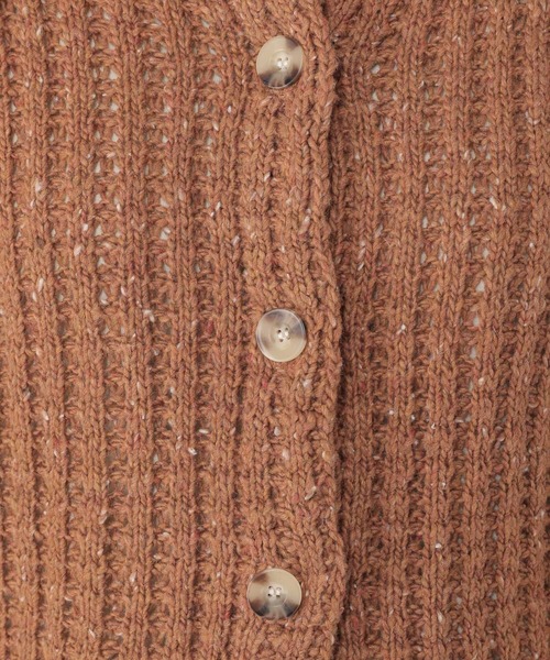 studio CLIP（スタディオクリップ）の「3ゲージネップ襟付きカーディガン（カーディガン/ボレロ・レディース・グレー/チャコール/ブラウン・FREE）」の16枚目の写真