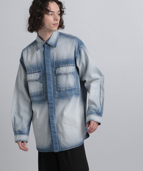 HARE（ハレ）の「ラインブリーチデニムシャツ(HARE)（シャツ/ブラウス