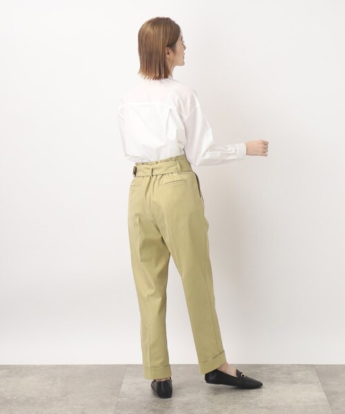 grove（グローブ）の「◆ベルテッドタックパンツ（その他パンツ・レディース・ベージュ/カーキ・02/03/01/05/04）」の5枚目の写真