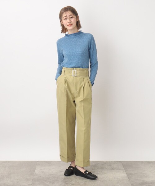 grove（グローブ）の「◆ベルテッドタックパンツ（その他パンツ・レディース・ベージュ/カーキ・02/03/01/05/04）」の7枚目の写真