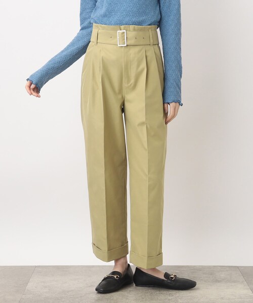 grove（グローブ）の「◆ベルテッドタックパンツ（その他パンツ・レディース・ベージュ/カーキ・02/03/01/05/04）」の9枚目の写真