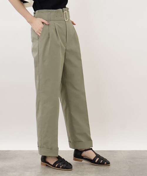 grove（グローブ）の「◆ベルテッドタックパンツ（その他パンツ・レディース・ベージュ/カーキ・02/03/01/05/04）」の16枚目の写真