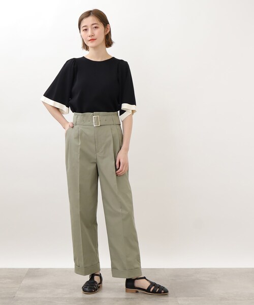 grove（グローブ）の「◆ベルテッドタックパンツ（その他パンツ・レディース・ベージュ/カーキ・02/03/01/05/04）」の17枚目の写真