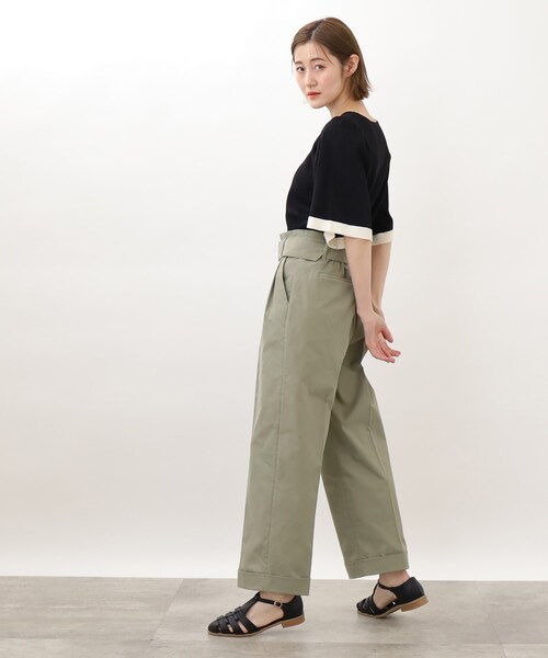 grove（グローブ）の「◆ベルテッドタックパンツ（その他パンツ・レディース・ベージュ/カーキ・02/03/01/05/04）」の18枚目の写真