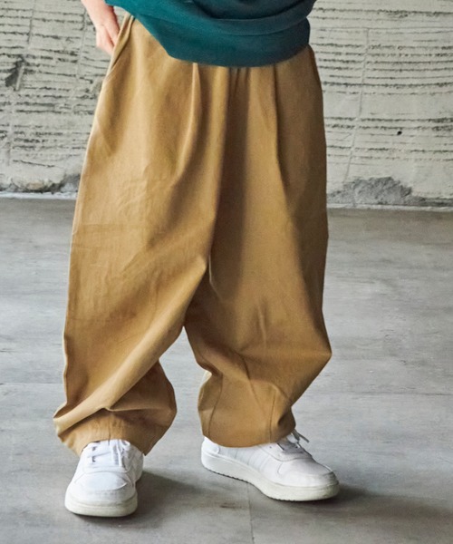 PAIRMANON STREET(ペアマノンストリート)の「【PAIRMANON STREET】ワイドシルエットバルーンサーカスパンツ(その他パンツ・キッズ・ベージュ/イエロー/オフホワイト/カーキ/ピンク/ブラック・110/120/140/100/160/150/90/130)」の1枚目の写真