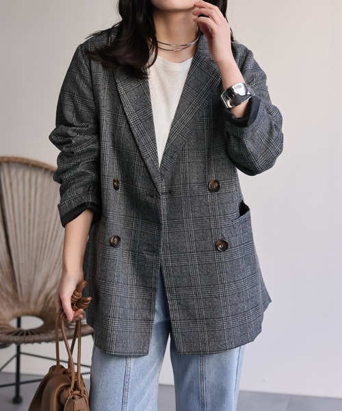 model：156cm 着用サイズ：FREE
※マーブルボタン
