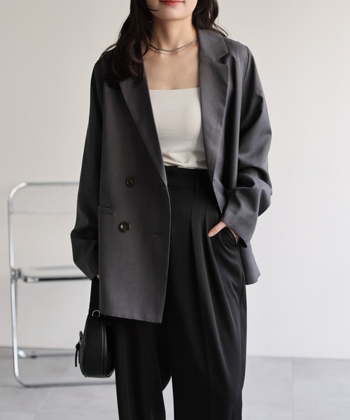 model：156cm 着用サイズ：FREE
※マーブルボタン