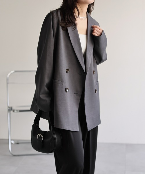 model：156cm 着用サイズ：FREE
※マーブルボタン