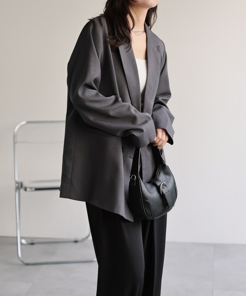 model：156cm 着用サイズ：FREE
※マーブルボタン