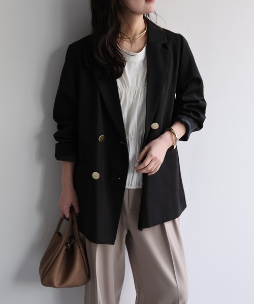 model : 156cm  着用サイズ:FREE
※金ボタン