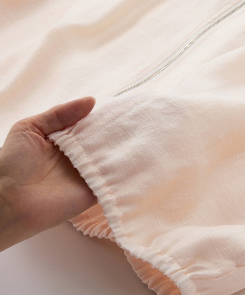 RANAN(ラナン)の「シアー素材ブルゾン(ブルゾン・レディース・ベージュ系その他/ブラック・M/L/LL)」の6枚目の写真