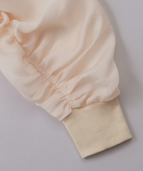 RANAN(ラナン)の「シアー素材ブルゾン(ブルゾン・レディース・ベージュ系その他/ブラック・M/L/LL)」の8枚目の写真