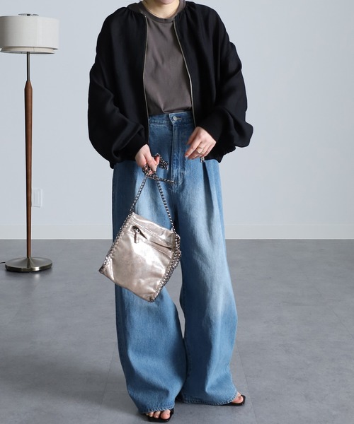 RANAN(ラナン)の「シアー素材ブルゾン(ブルゾン・レディース・ベージュ系その他/ブラック・M/L/LL)」の10枚目の写真