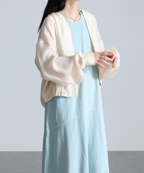 RANAN(ラナン)の「シアー素材ブルゾン(ブルゾン・レディース・ベージュ系その他/ブラック・M/L/LL)」の18枚目の写真