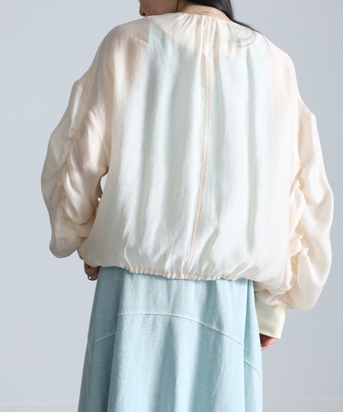 RANAN(ラナン)の「シアー素材ブルゾン(ブルゾン・レディース・ベージュ系その他/ブラック・M/L/LL)」の19枚目の写真