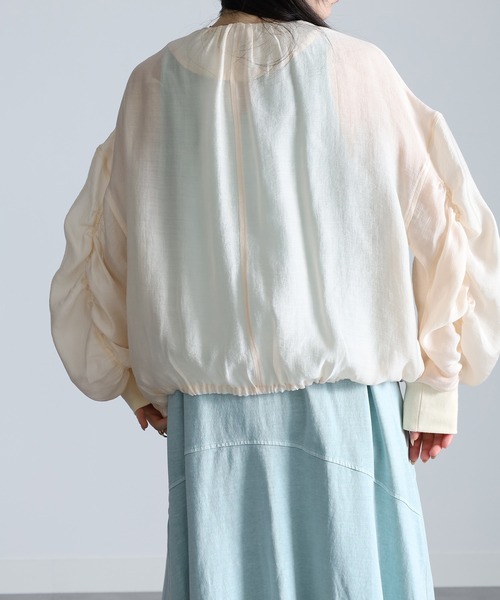 RANAN(ラナン)の「シアー素材ブルゾン(ブルゾン・レディース・ベージュ系その他/ブラック・M/L/LL)」の20枚目の写真