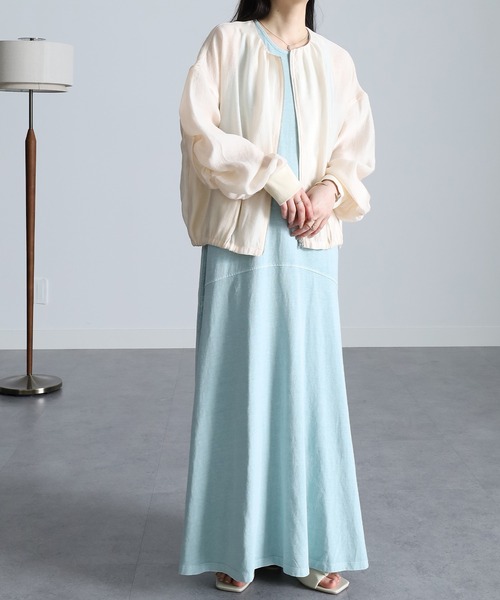 RANAN(ラナン)の「シアー素材ブルゾン(ブルゾン・レディース・ベージュ系その他/ブラック・M/L/LL)」の21枚目の写真