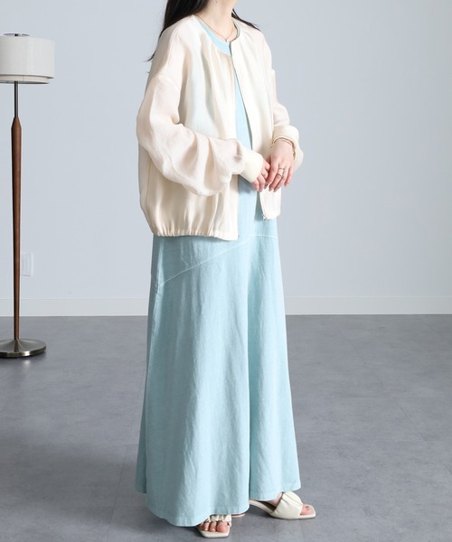 RANAN(ラナン)の「シアー素材ブルゾン(ブルゾン・レディース・ベージュ系その他/ブラック・M/L/LL)」の22枚目の写真