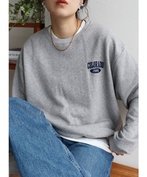 刺繍ロゴスウェット