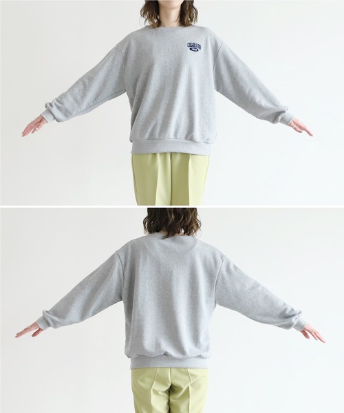 reca(レカ)の「刺繍ロゴスウェット(スウェット・レディース・グレー/ネイビー/オートミール/チャコール・FREE)」の9枚目の写真