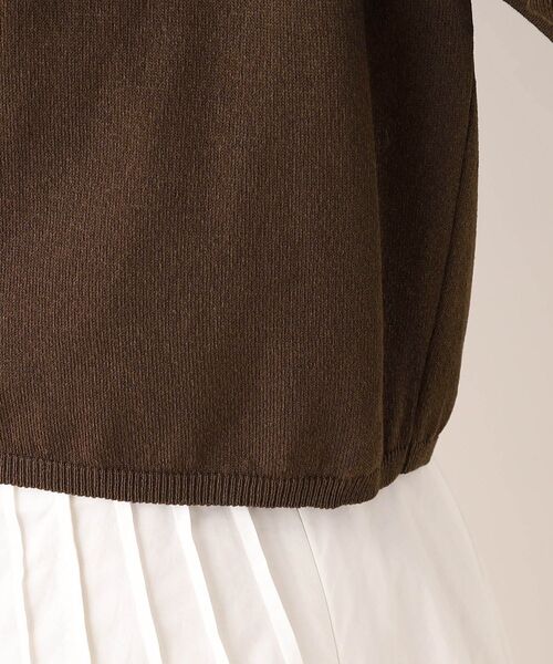 UNTITLED（アンタイトル）の「◆【すっきり見え】深Vネックカーディガン（カーディガン/ボレロ・レディース・グレー系/ネイビー/ホワイト/ダークブラウン・00/02/48/44/04）」の11枚目の写真