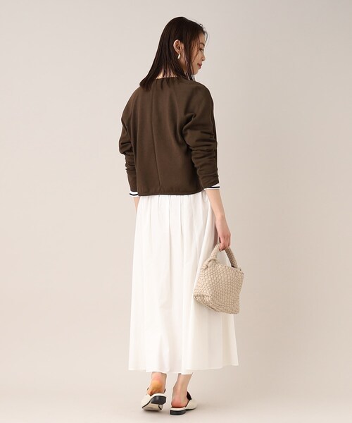 UNTITLED（アンタイトル）の「◆【すっきり見え】深Vネックカーディガン（カーディガン/ボレロ・レディース・グレー系/ネイビー/ホワイト/ダークブラウン・00/02/48/44/04）」の15枚目の写真