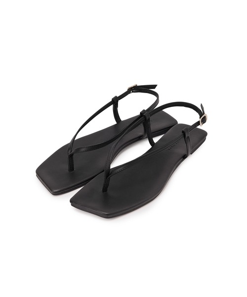 ADAM ET ROPE'（アダムエロペ）の「【定番人気】スクエアストラップビーチサンダル（サンダル・レディース・キャメル/ブラック・24.0cm/23.5cm/24.5cm/23.0cm）」の6枚目の写真