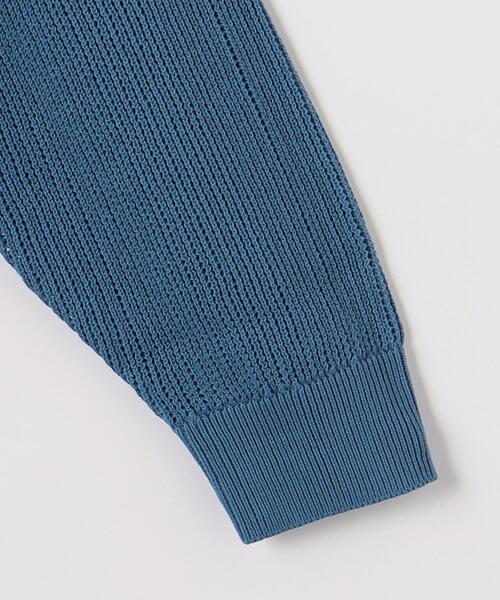 green label relaxing（グリーンレーベルリラクシング）の「コットン/アクリル メッシュ Vネック カーディガン（カーディガン/ボレロ・メンズ・ダークグレー/コバルトブルー・L/M/S/XL）」の12枚目の写真