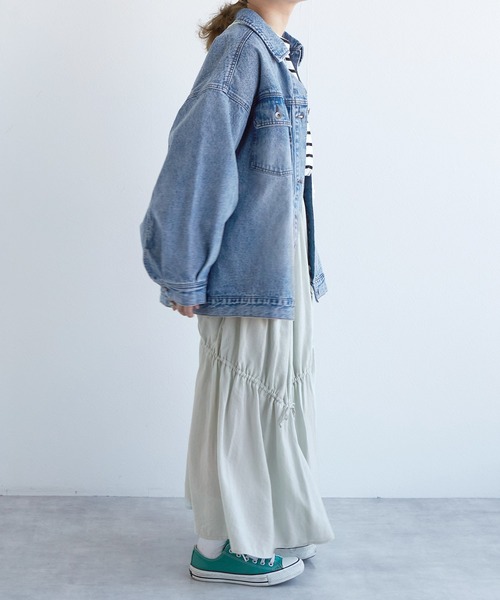 w closet（ダブルクローゼット）の「ドロストギャザースカート（スカート・レディース・オフホワイト/ブルー/ミント・FREE）」の22枚目の写真