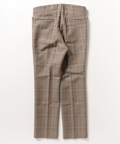 KAZUYUKI KUMAGAI ATTACHMENT(カズユキクマガイアタッチメント)の「【KAZUYUKI KUMAGAI/クマガイカズユキ】T/W CHECK CENTER CREASE SLACKS(スラックス・メンズ・ベージュ・2)」の2枚目の写真