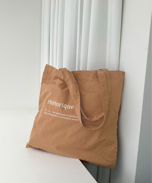 apres jour mignon（アプレジュールミニョン）の「ロゴトート【ZOZOTOWN限定アイテム】（トートバッグ・レディース・ネイビー/ベージュ/オレンジ/ピンク・フリー）」の4枚目の写真