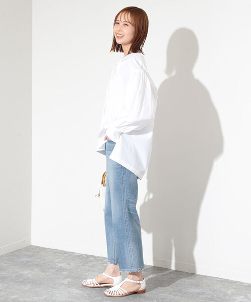 SLOBE IENA（スローブイエナ）の「シャンブレーセーラーブラウス