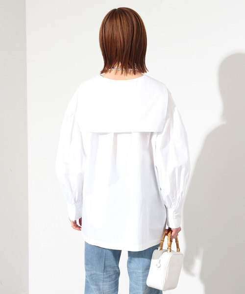 SLOBE IENA（スローブイエナ）の「シャンブレーセーラーブラウス