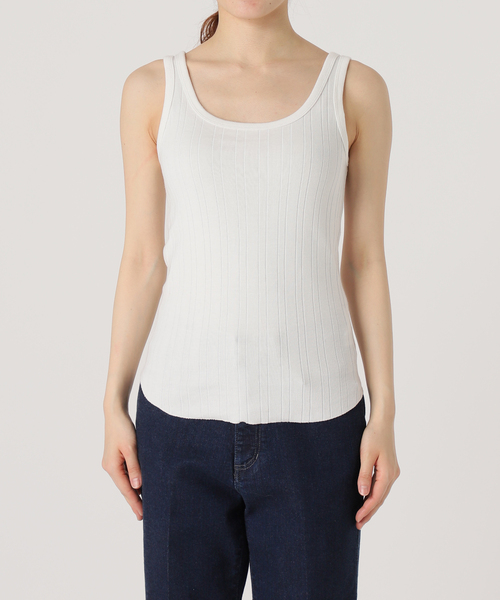 IENA（イエナ）の「スーピマランダム針抜きリブタンクトップ（Tシャツ
