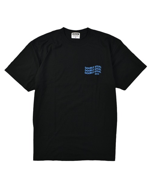DOUBLE STEAL(ダブルスティール)の「ウェーブロゴ Tシャツ(Tシャツ/カットソー・メンズ・ホワイト/ブラック/ライトブルー・MEDIUM/LARGE/X-LARGE/XX-LARGE)」の8枚目の写真