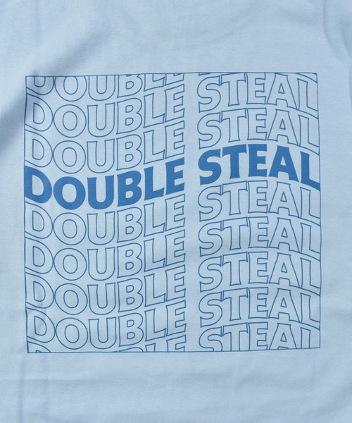 DOUBLE STEAL(ダブルスティール)の「ウェーブロゴ Tシャツ(Tシャツ/カットソー・メンズ・ホワイト/ブラック/ライトブルー・MEDIUM/LARGE/X-LARGE/XX-LARGE)」の9枚目の写真