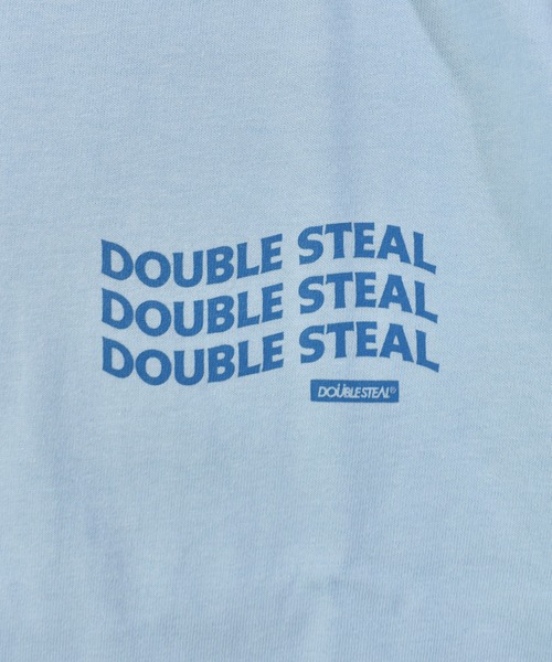 DOUBLE STEAL(ダブルスティール)の「ウェーブロゴ Tシャツ(Tシャツ/カットソー・メンズ・ホワイト/ブラック/ライトブルー・MEDIUM/LARGE/X-LARGE/XX-LARGE)」の10枚目の写真