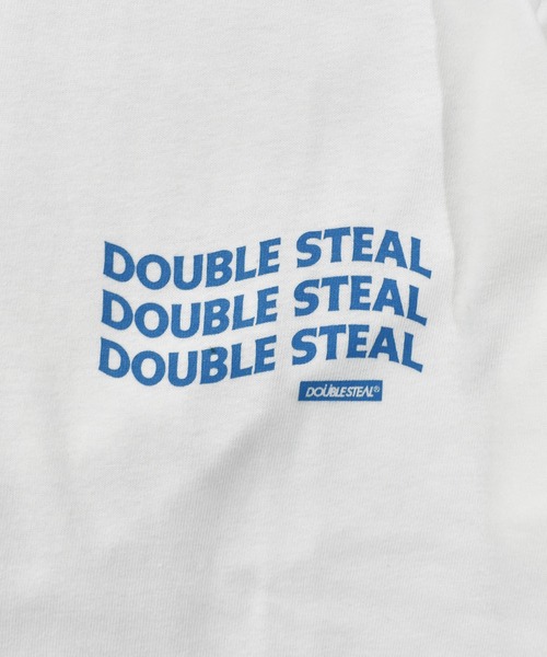 DOUBLE STEAL(ダブルスティール)の「ウェーブロゴ Tシャツ(Tシャツ/カットソー・メンズ・ホワイト/ブラック/ライトブルー・MEDIUM/LARGE/X-LARGE/XX-LARGE)」の14枚目の写真