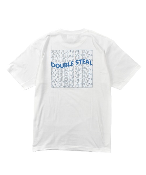 DOUBLE STEAL(ダブルスティール)の「ウェーブロゴ Tシャツ(Tシャツ/カットソー・メンズ・ホワイト/ブラック/ライトブルー・MEDIUM/LARGE/X-LARGE/XX-LARGE)」の15枚目の写真