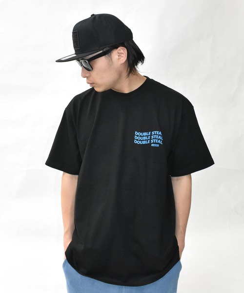 DOUBLE STEAL(ダブルスティール)の「ウェーブロゴ Tシャツ(Tシャツ/カットソー・メンズ・ホワイト/ブラック/ライトブルー・MEDIUM/LARGE/X-LARGE/XX-LARGE)」の17枚目の写真