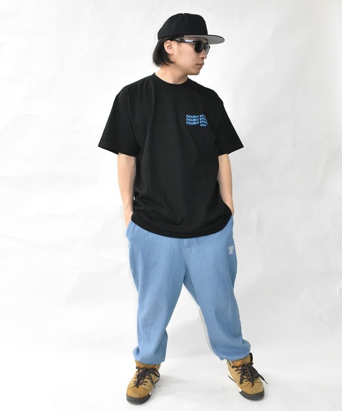 DOUBLE STEAL(ダブルスティール)の「ウェーブロゴ Tシャツ(Tシャツ/カットソー・メンズ・ホワイト/ブラック/ライトブルー・MEDIUM/LARGE/X-LARGE/XX-LARGE)」の20枚目の写真