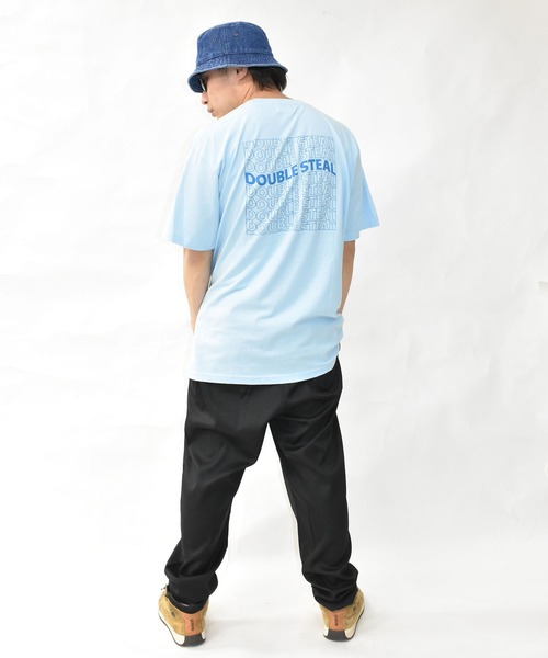 DOUBLE STEAL(ダブルスティール)の「ウェーブロゴ Tシャツ(Tシャツ/カットソー・メンズ・ホワイト/ブラック/ライトブルー・MEDIUM/LARGE/X-LARGE/XX-LARGE)」の22枚目の写真