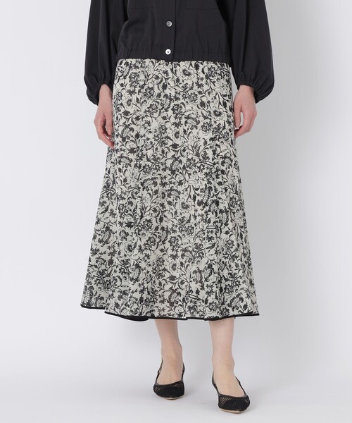 EPoca the Shop 花柄フレアスカート サイズ38 シアーフィオーレ