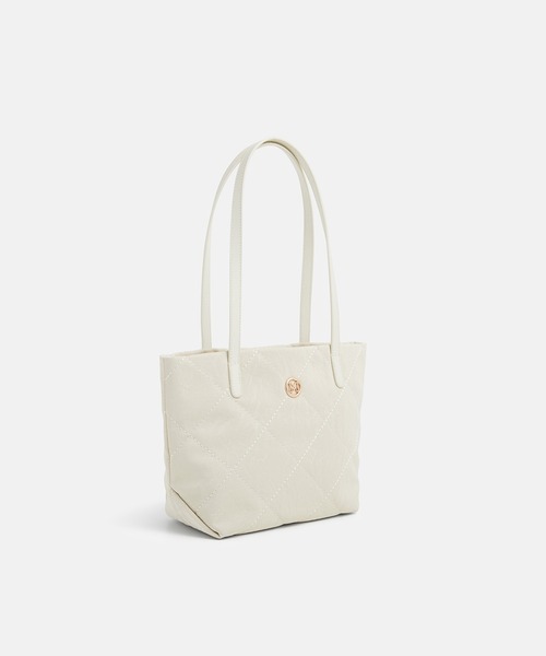 METROCITY（メトロシティ）の「(オンライン専用) ラルゴバッグ(Largo Bag) ダイヤ キルティング S ホーボーバッグ（トートバッグ・レディース・ブラック/アイボリー・FREE）」の4枚目の写真