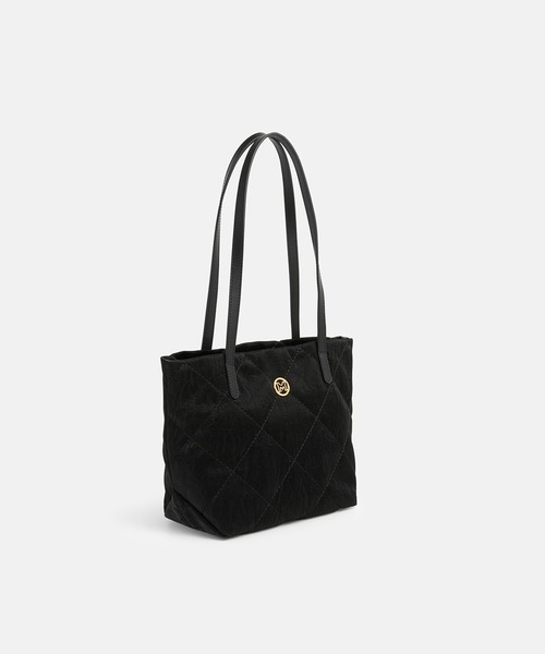 METROCITY（メトロシティ）の「(オンライン専用) ラルゴバッグ(Largo Bag) ダイヤ キルティング S ホーボーバッグ（トートバッグ・レディース・ブラック/アイボリー・FREE）」の10枚目の写真
