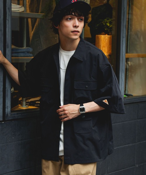 KELTY(ケルティ)の「【KELTY/ケルティ】マルチポケット/ミリタリーシャツ(シャツ/ブラウス・メンズ・ブラック/ブラウン・MEDIUM/LARGE)」の2枚目の写真