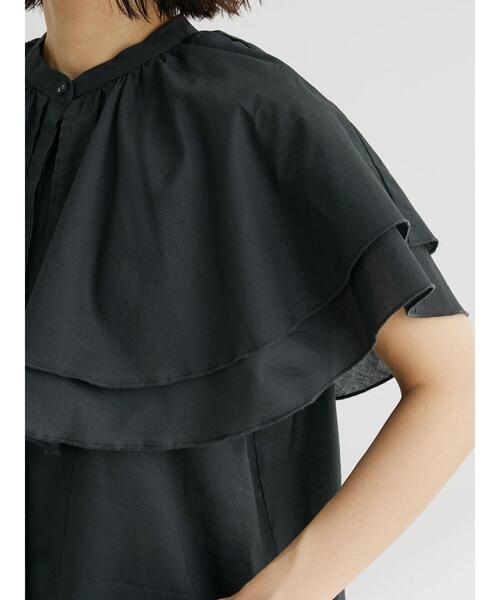 KBF（ケイビーエフ）の「KBF フリルブラウス（シャツ/ブラウス・レディース・チャコールグレー/アイボリー・FREE）」の18枚目の写真