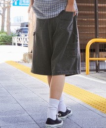 retock's（レトックス）の「【retock's】ロゴ刺繍ペインターワイドハーフパンツ（その他パンツ）」